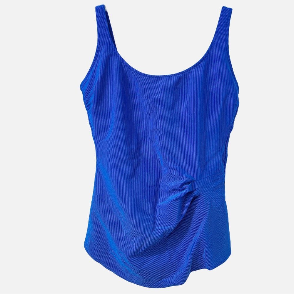 Gottex Cobalt Scoop-Neck One-Piece Swimsuit